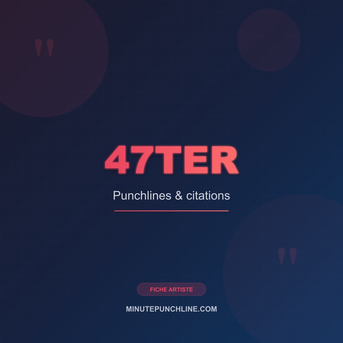 Portrait de 47Ter