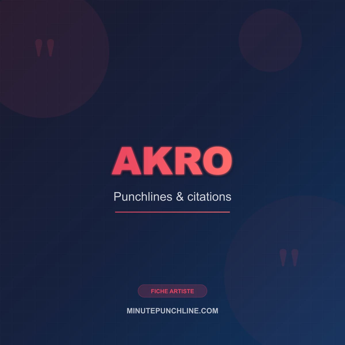 Portrait de Akro
