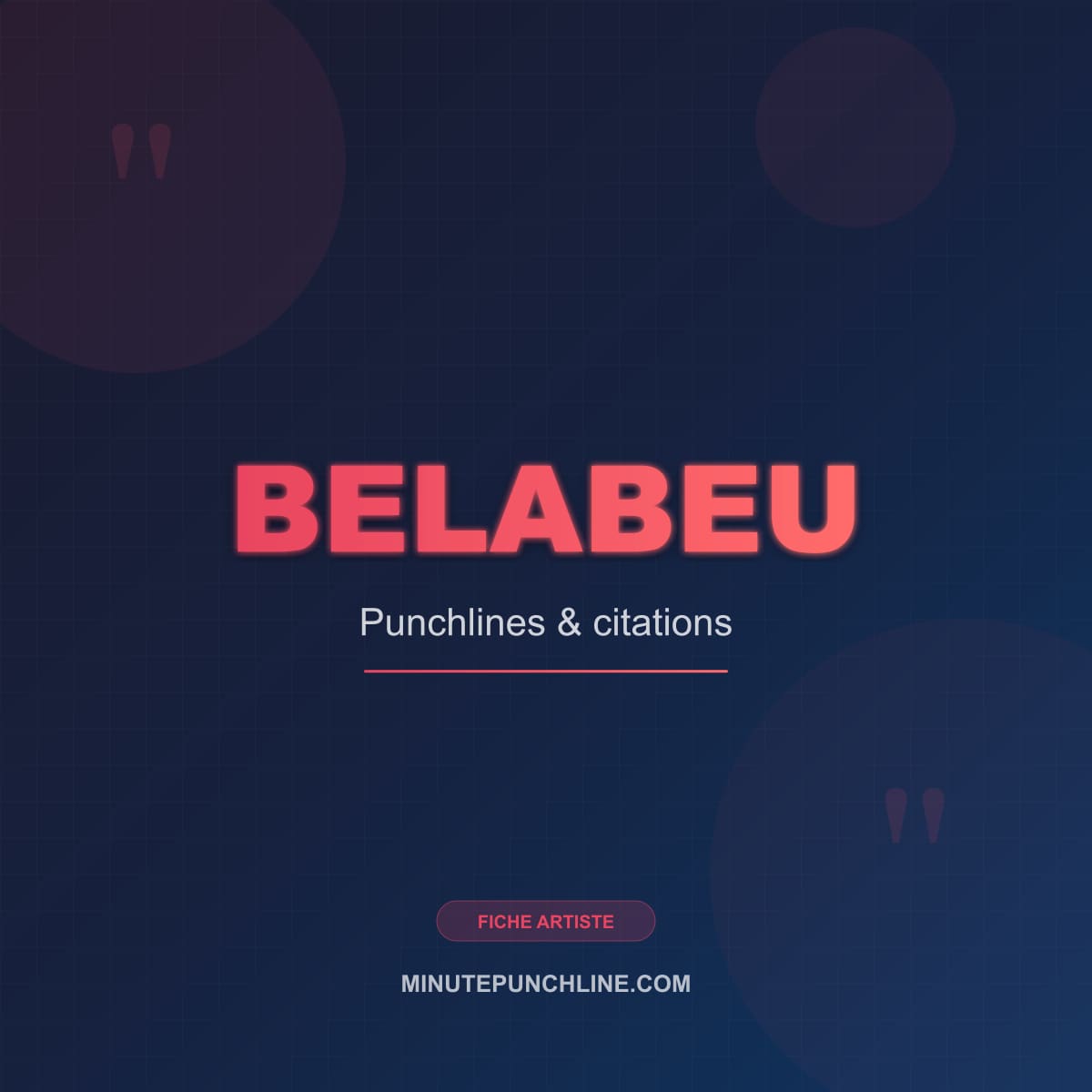 Portrait de Belabeu