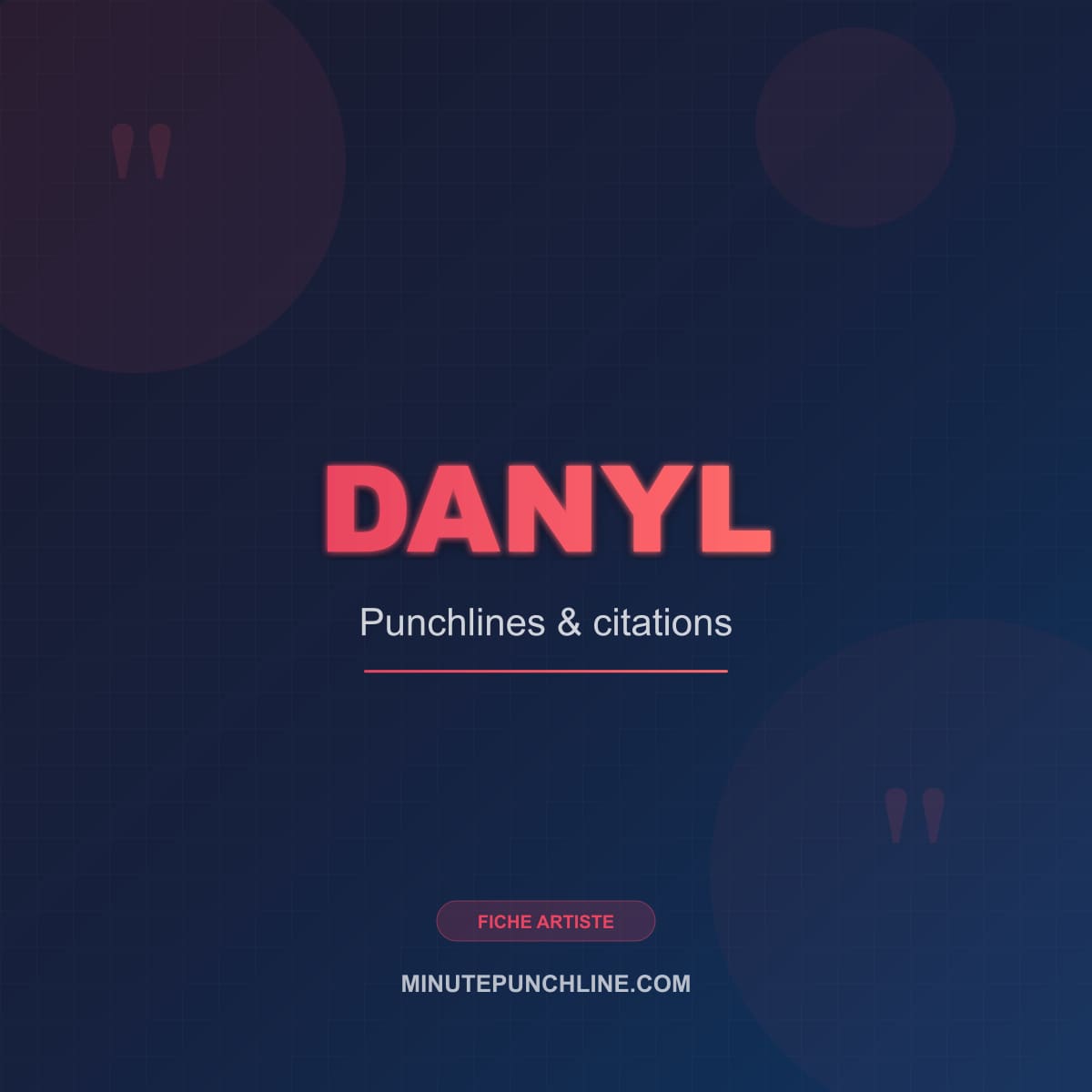 Portrait de Danyl