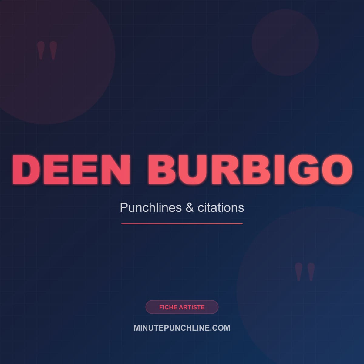 Portrait de Deen Burbigo