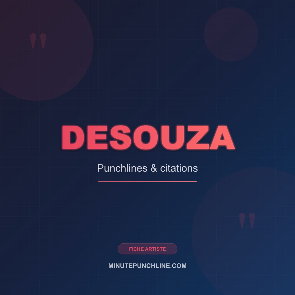 Portrait de Desouza