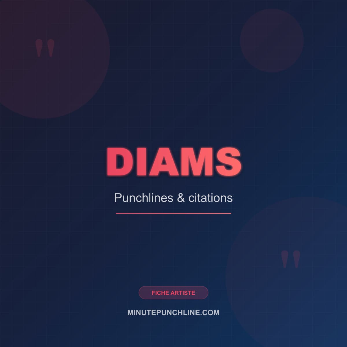 Portrait de Diams