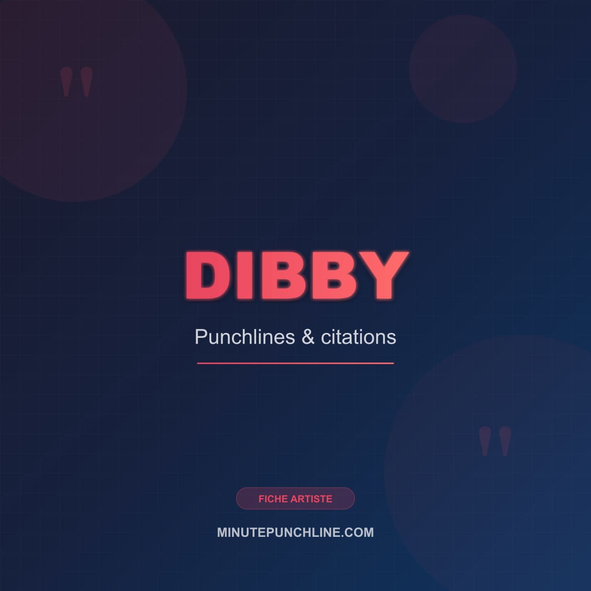 Portrait de Dibby