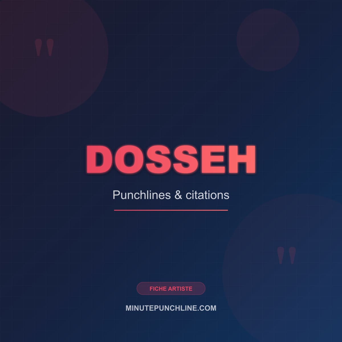 Portrait de Dosseh