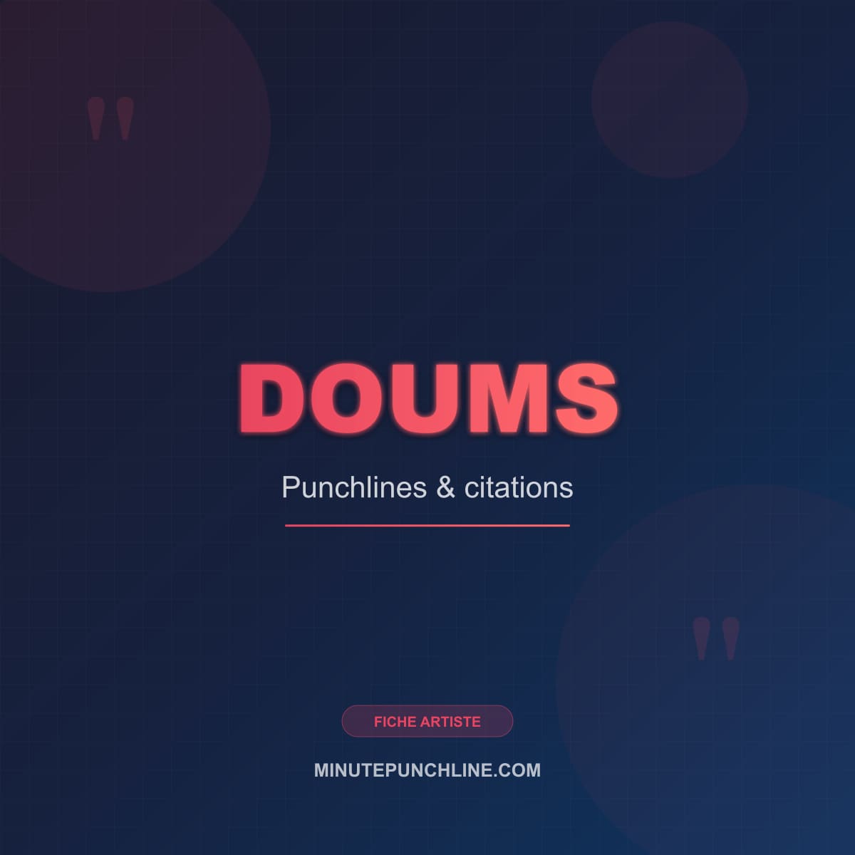 Portrait de Doums
