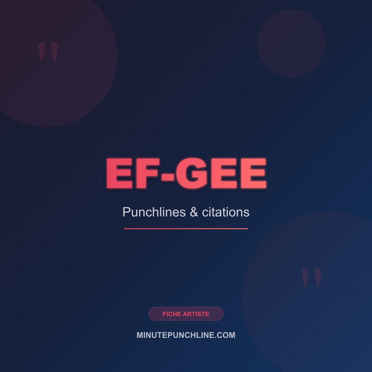 Portrait de EF-Gee