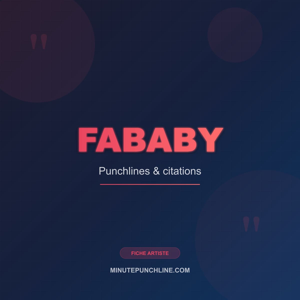 Portrait de Fababy