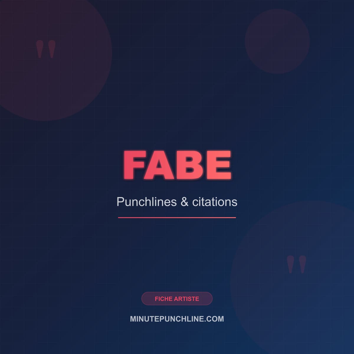 Portrait de Fabe