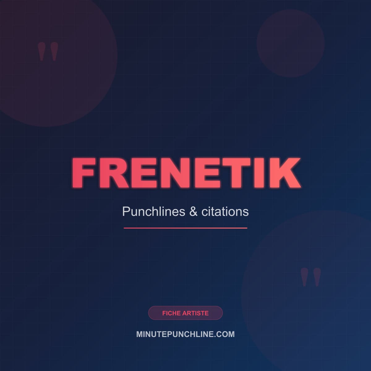 Portrait de Frenetik