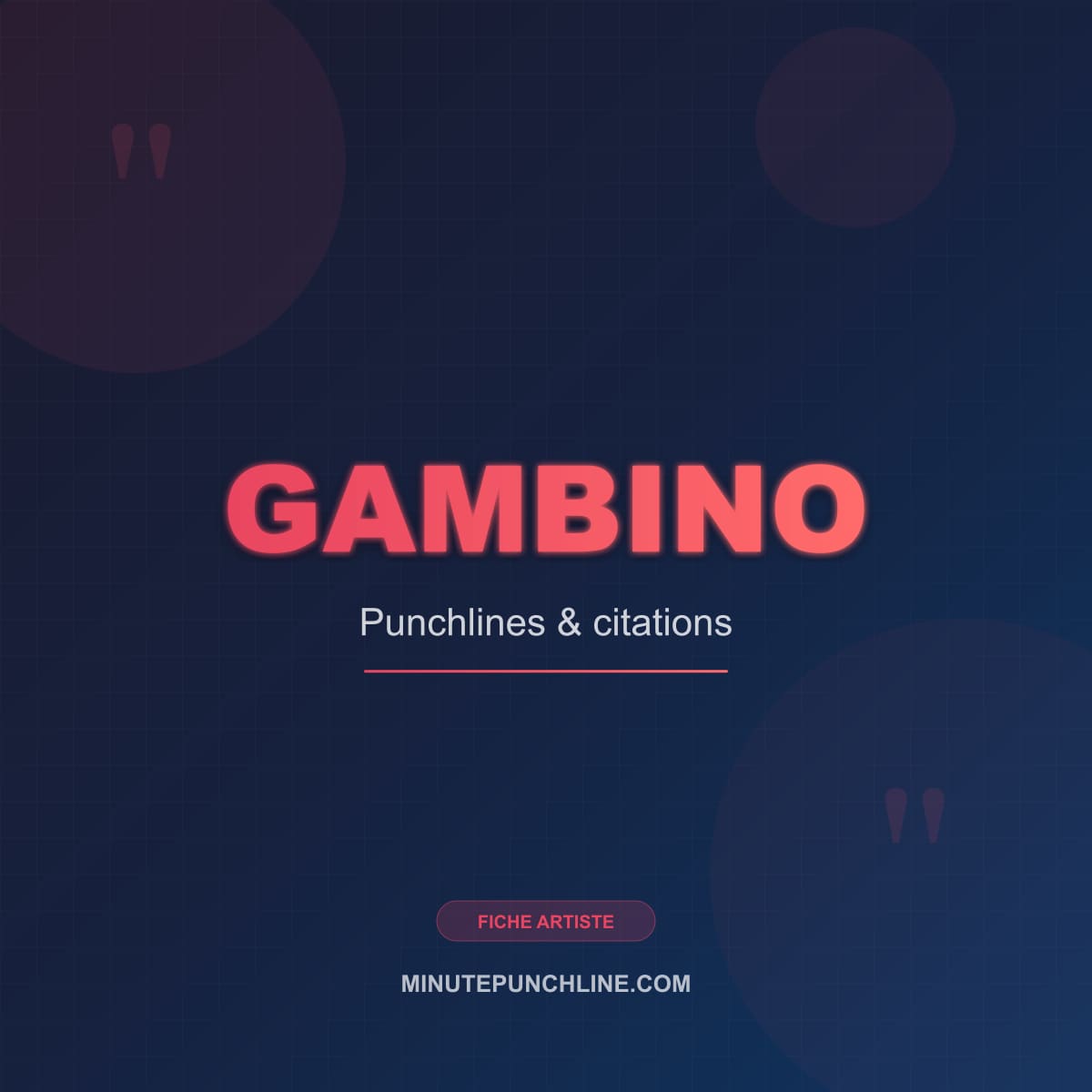 Portrait de Gambino