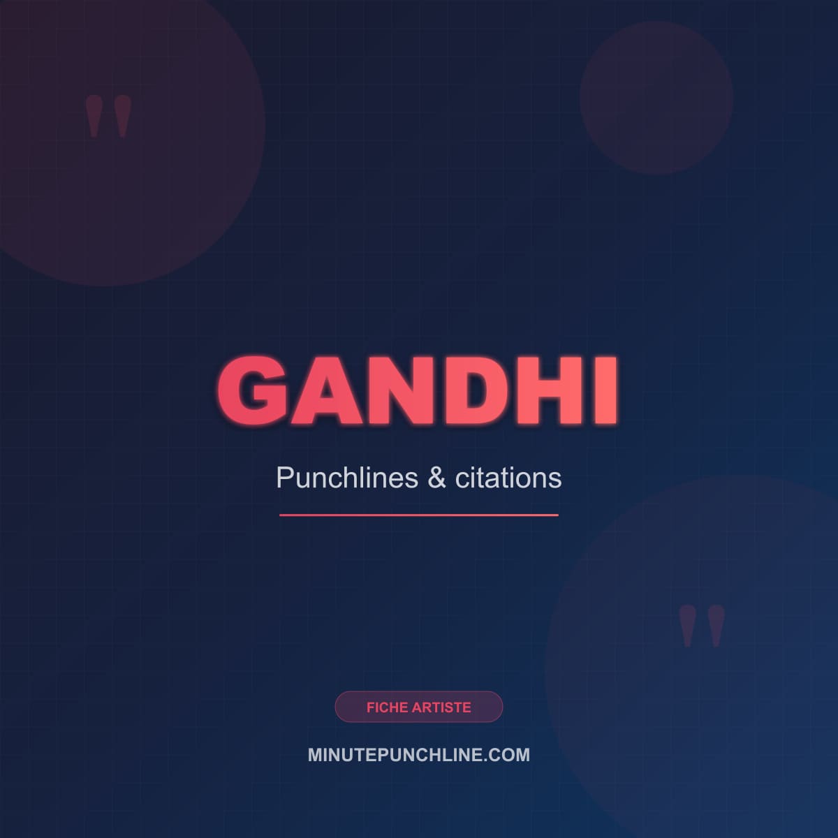 Portrait de Gandhi
