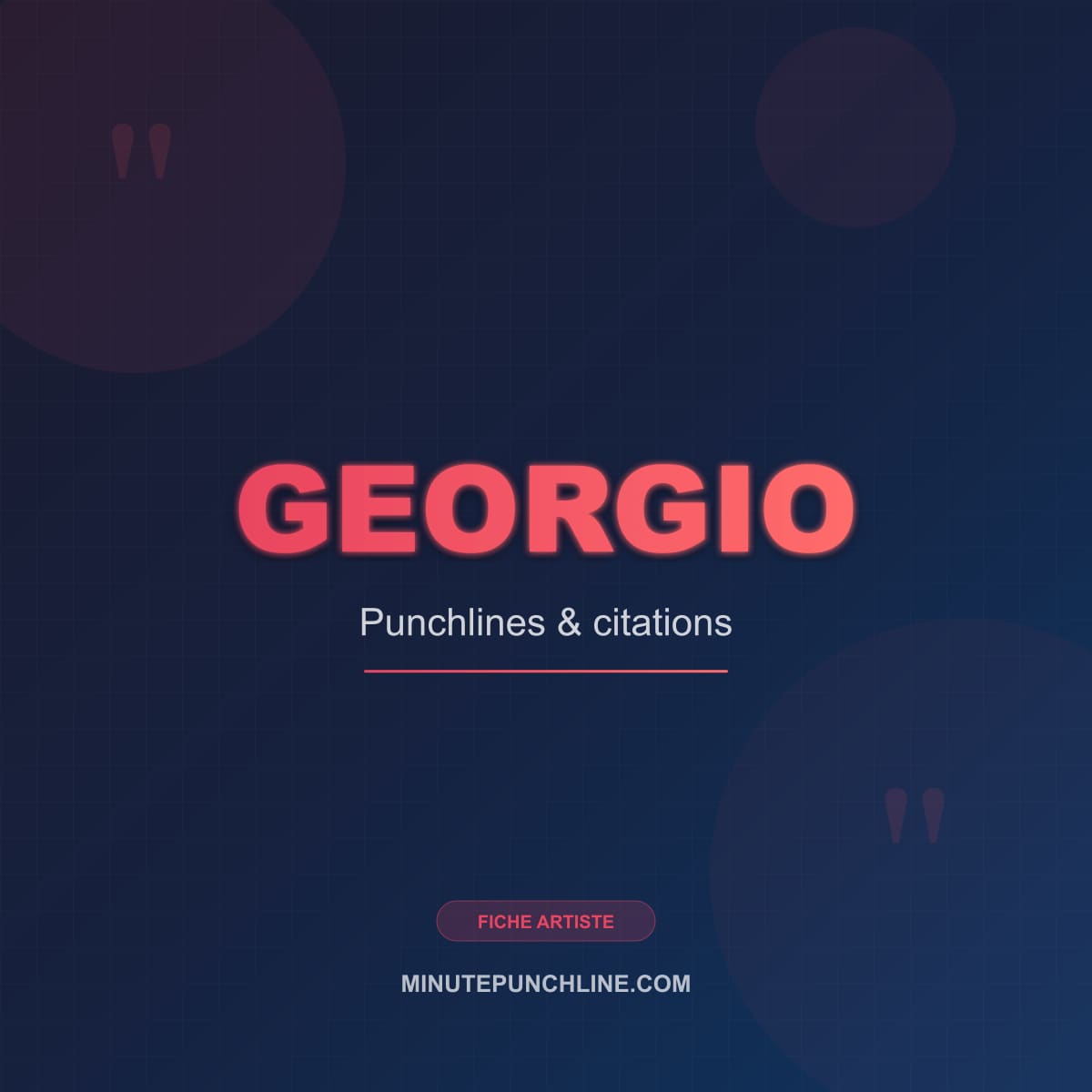 Portrait de Georgio