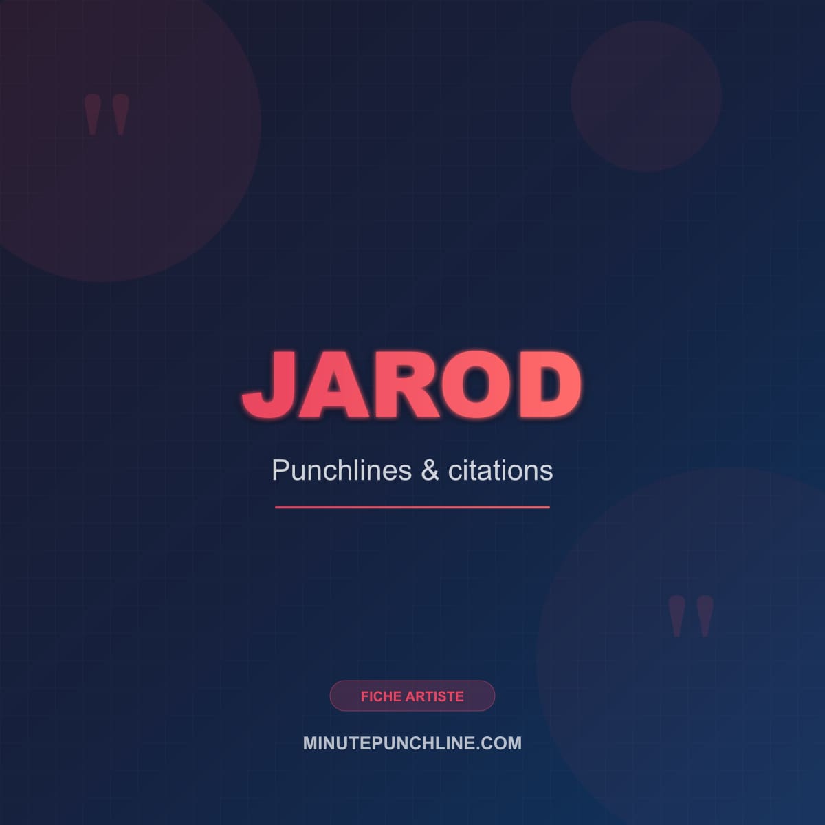 Portrait de Jarod