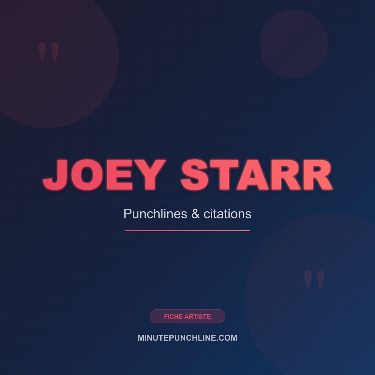 Portrait de Joey Starr