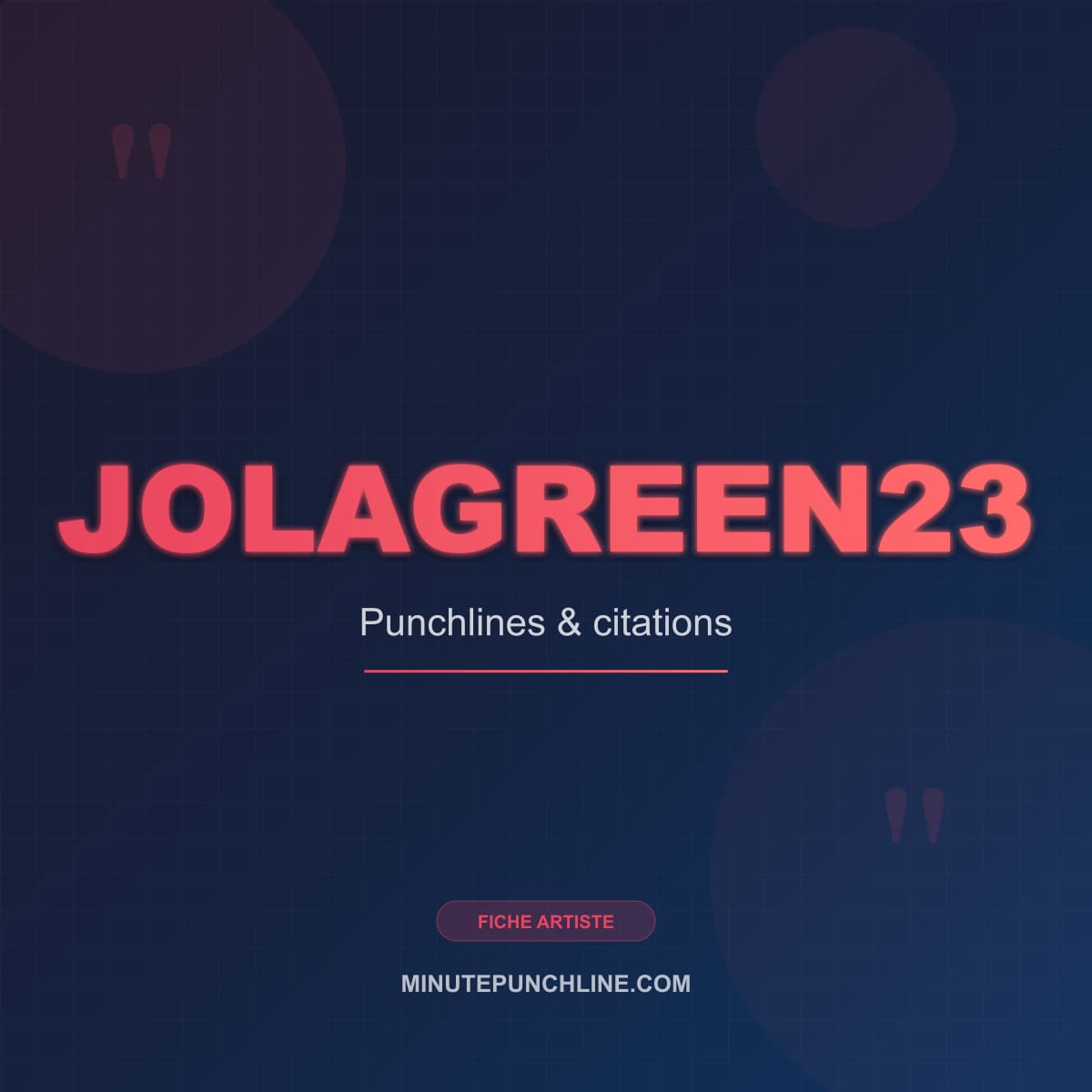 Portrait de Jolagreen23