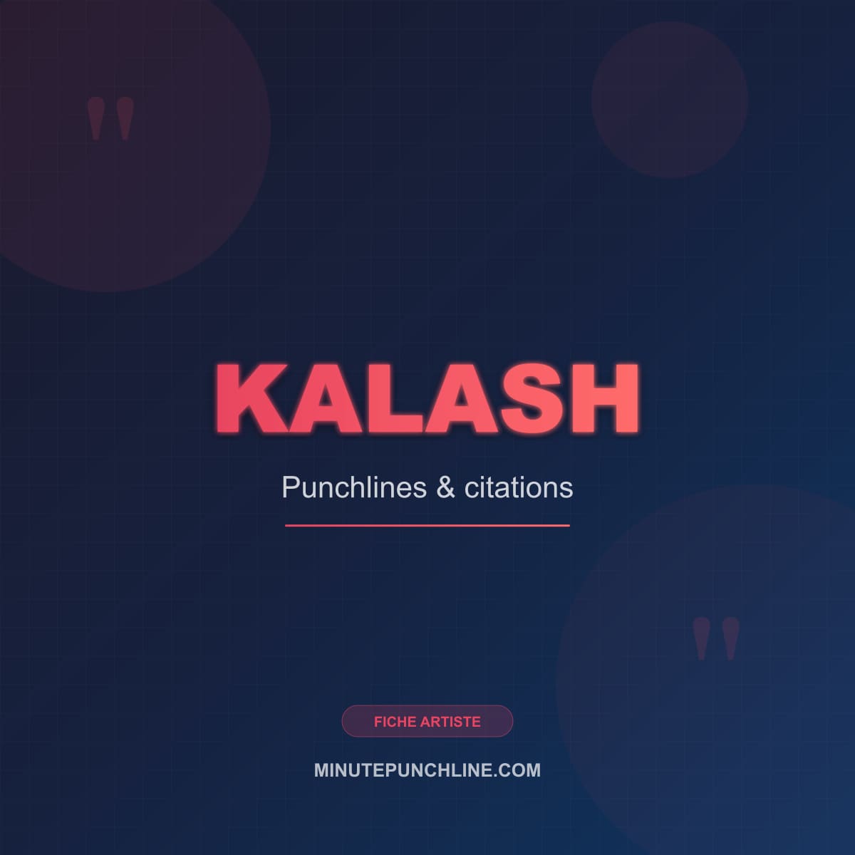 Portrait de Kalash