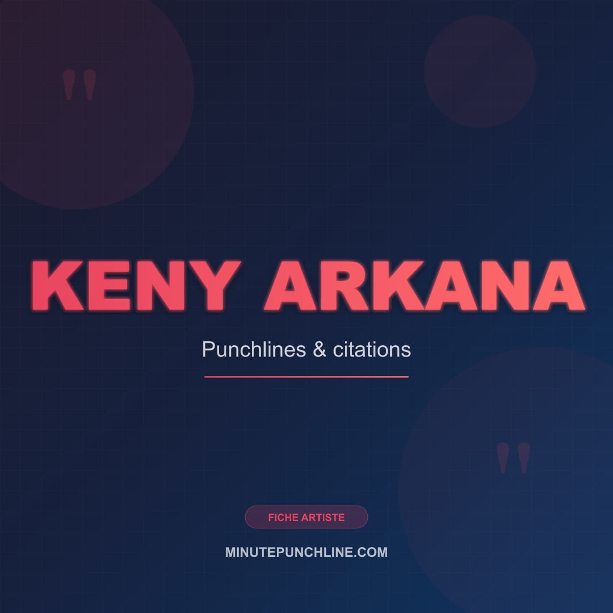 Keny Arkana — fiche artiste MinutePunchline