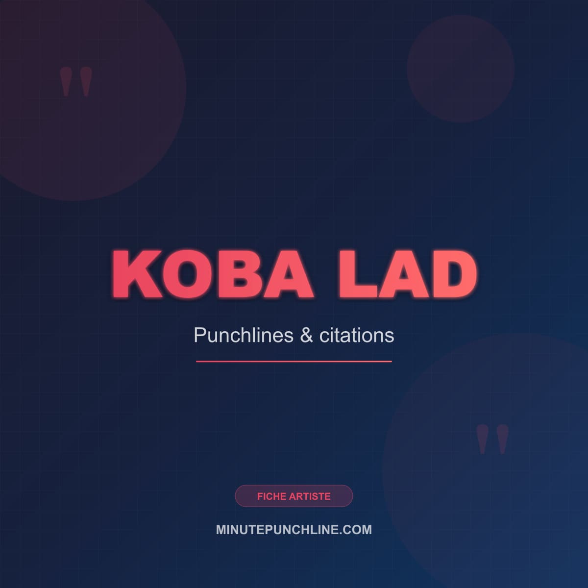 Portrait de Koba LaD