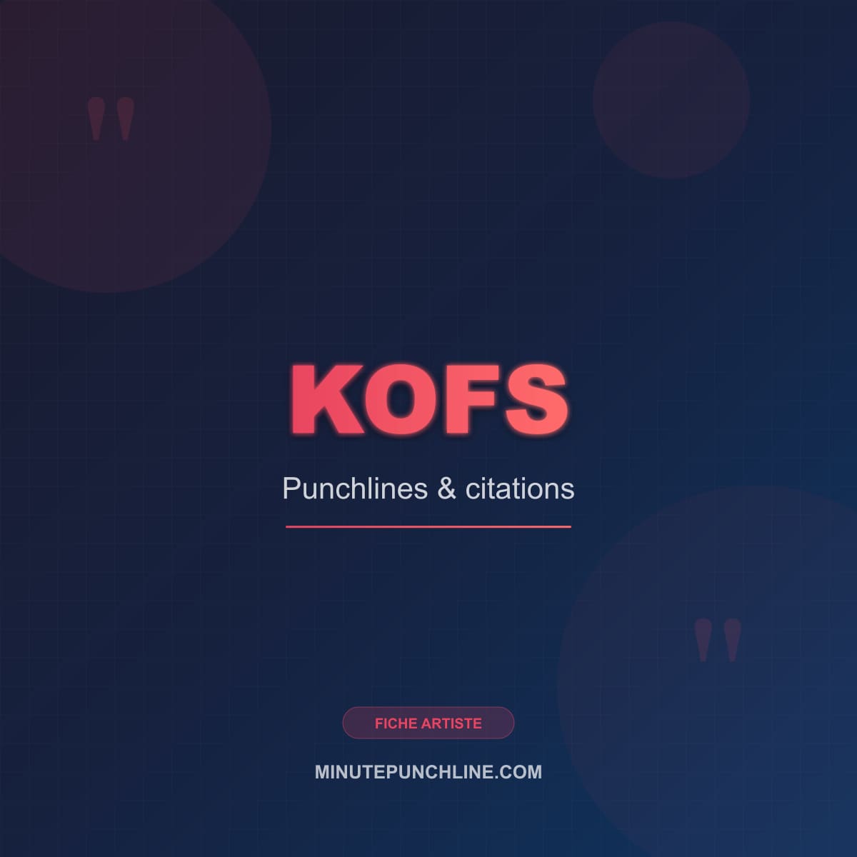 Portrait de Kofs