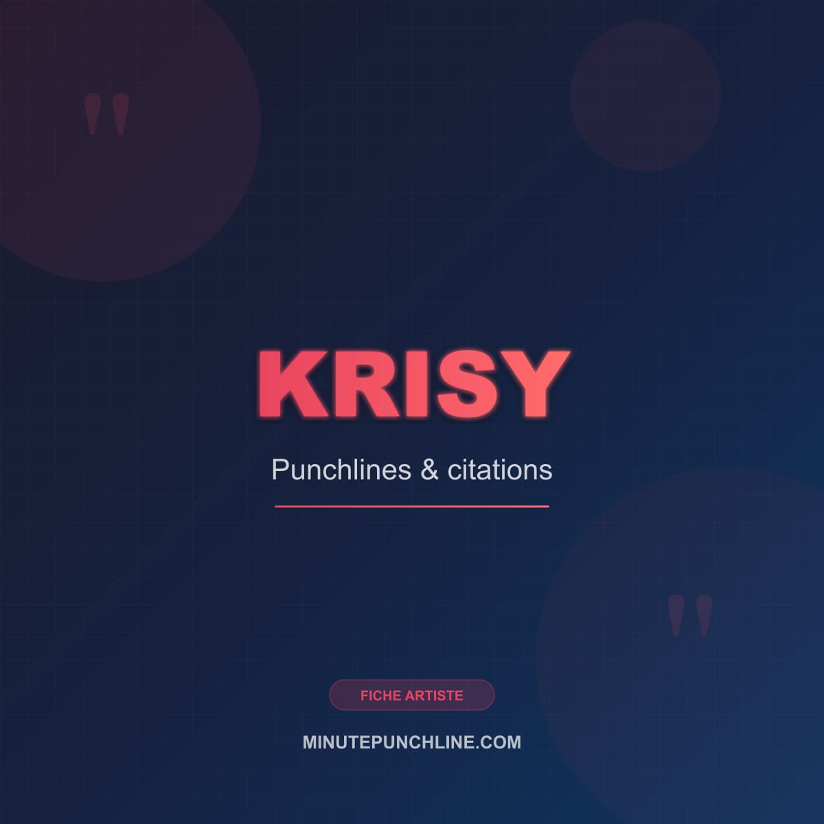 Portrait de Krisy