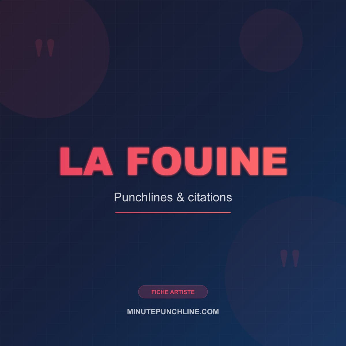 Portrait de La Fouine