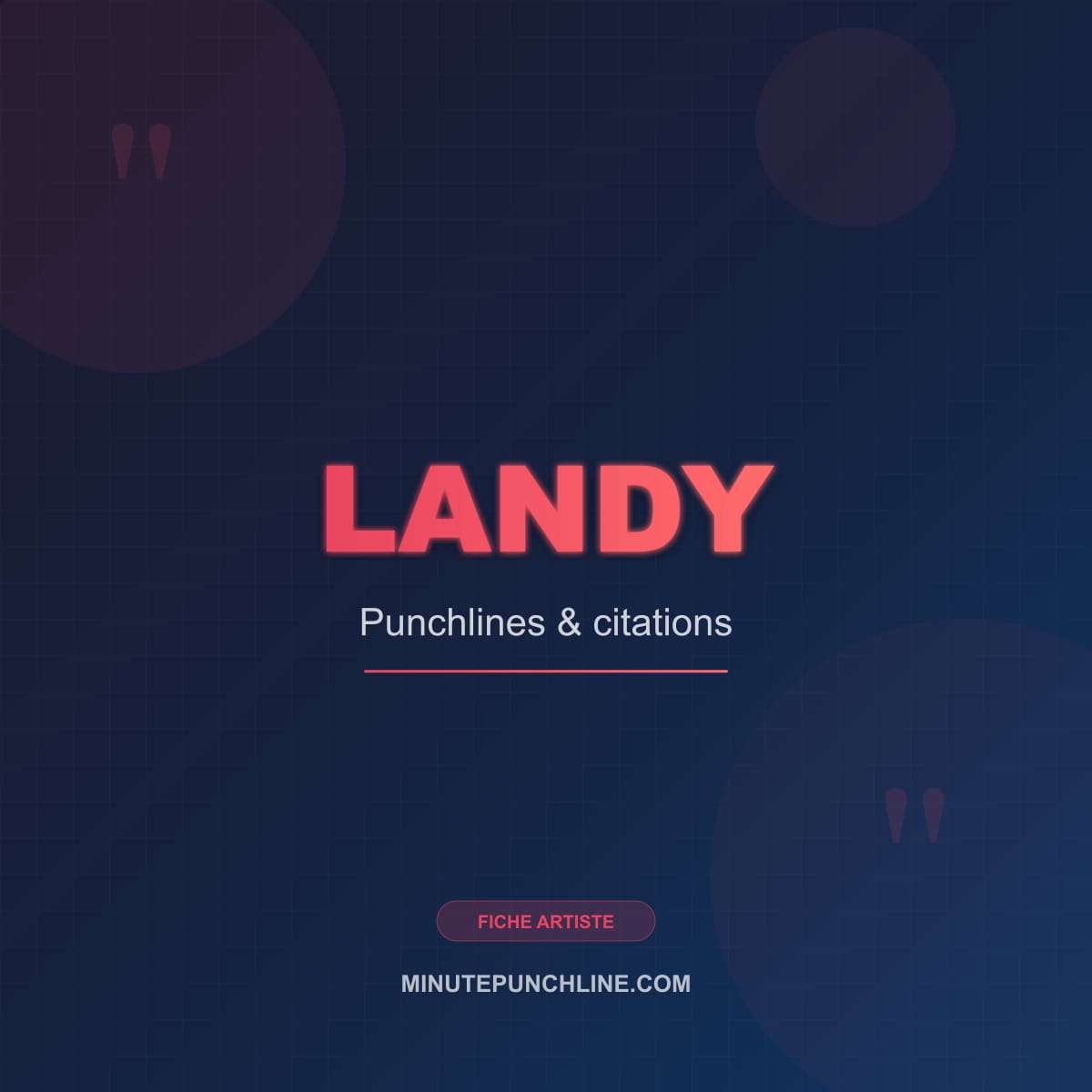 Portrait de Landy