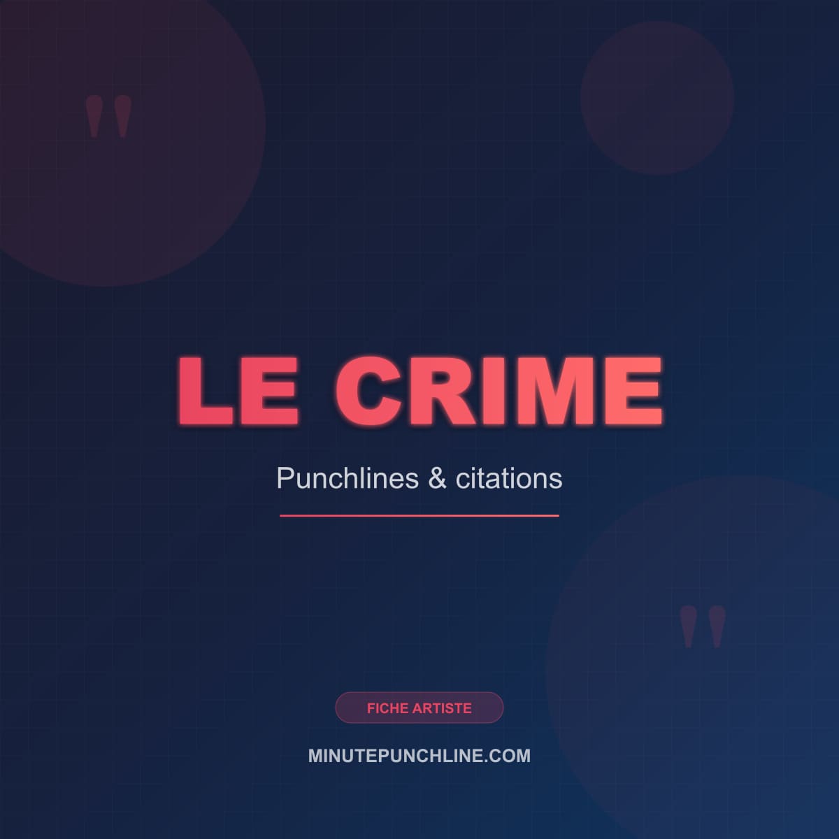 Portrait de Le Crime