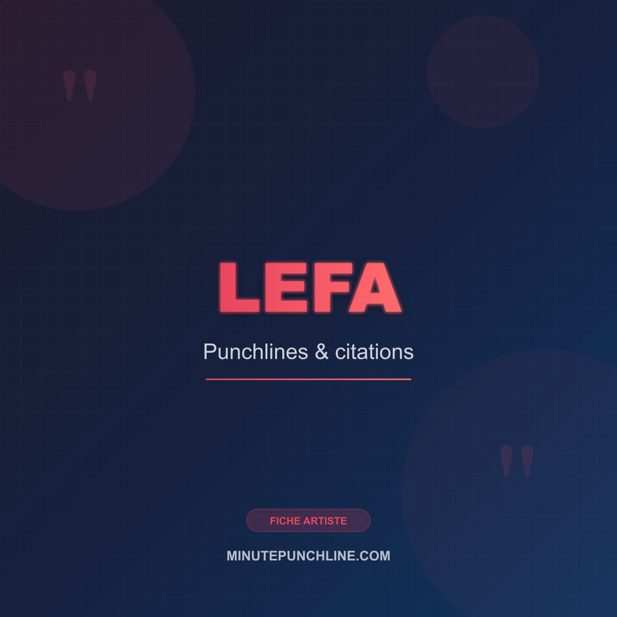 Portrait de Lefa