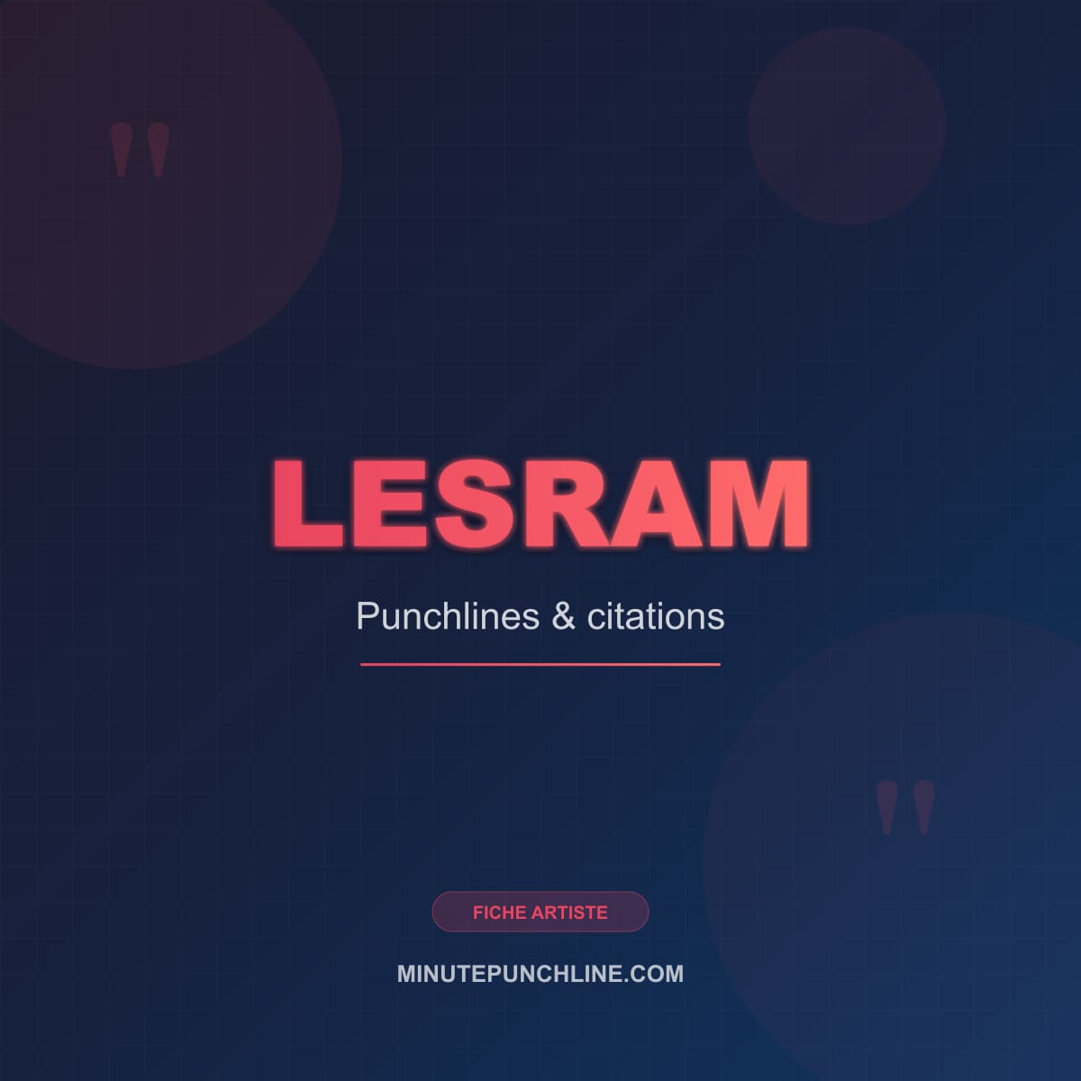 Portrait de Lesram