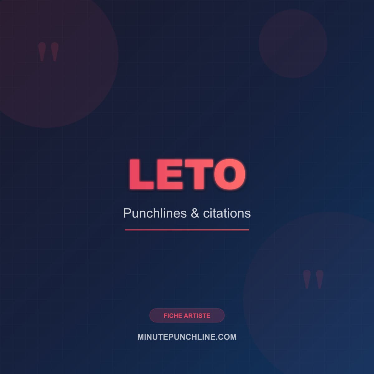 Portrait de Leto