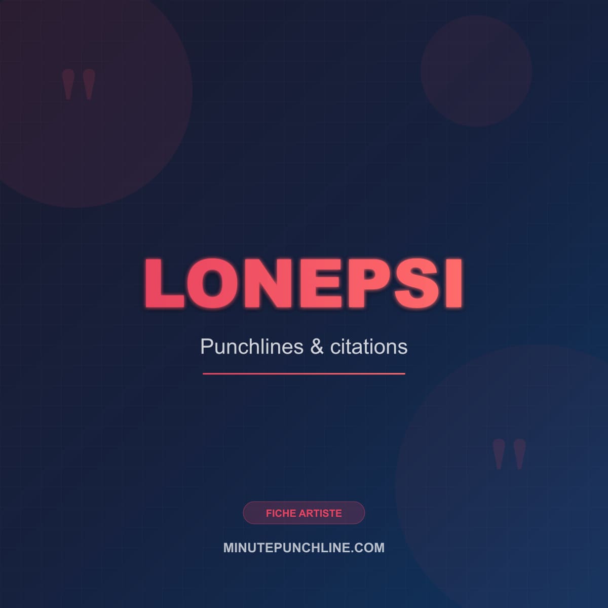 Portrait de Lonepsi