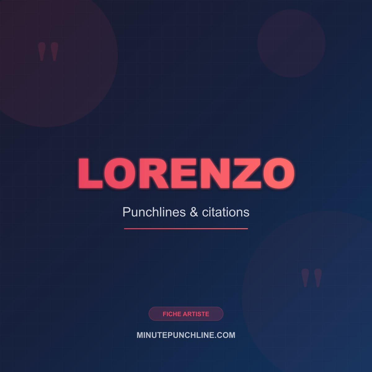 Portrait de Lorenzo