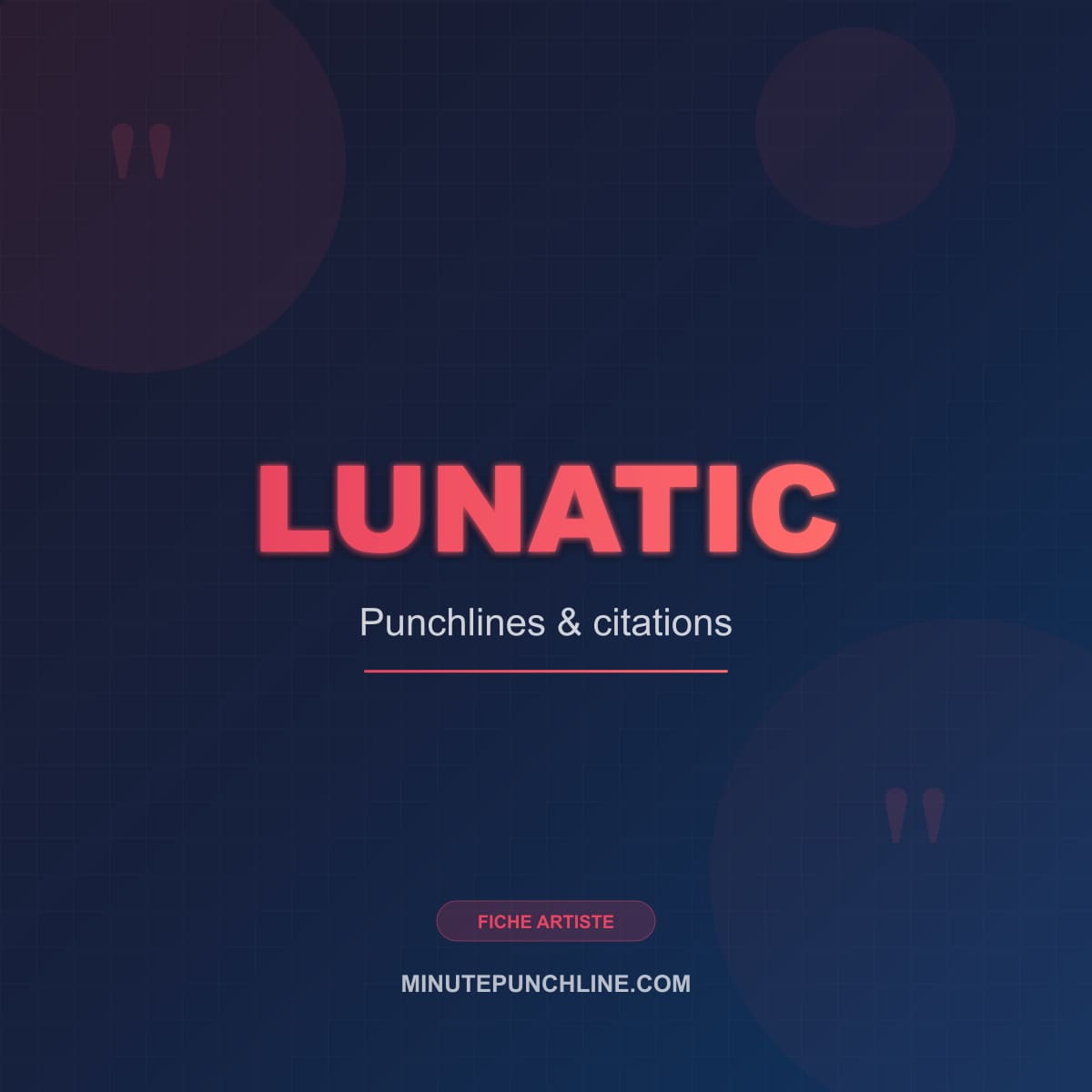 Portrait de Lunatic