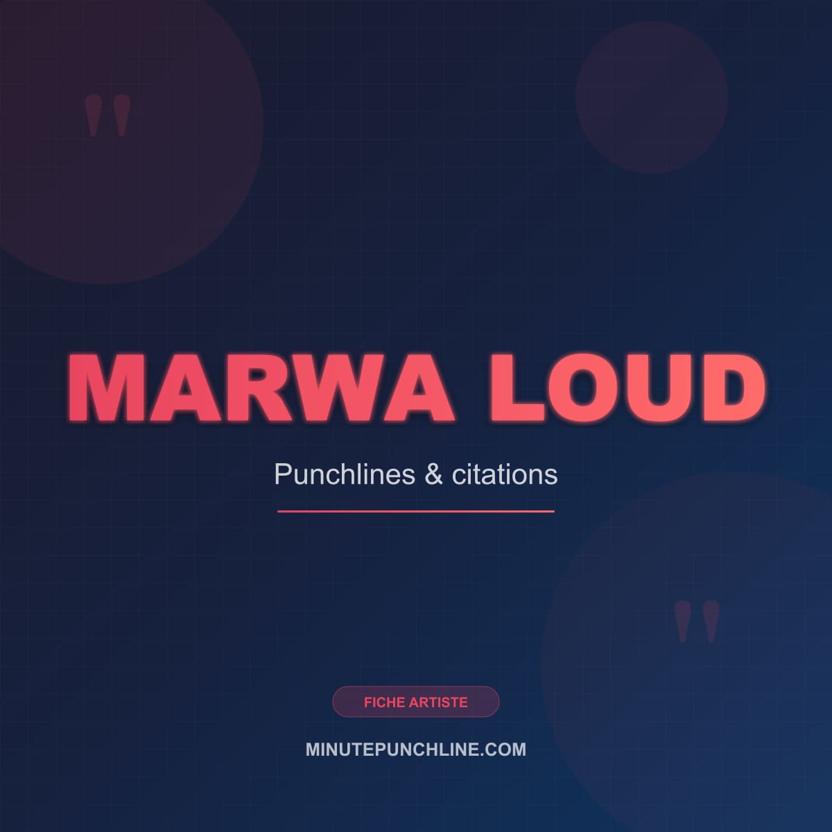 Portrait de Marwa Loud