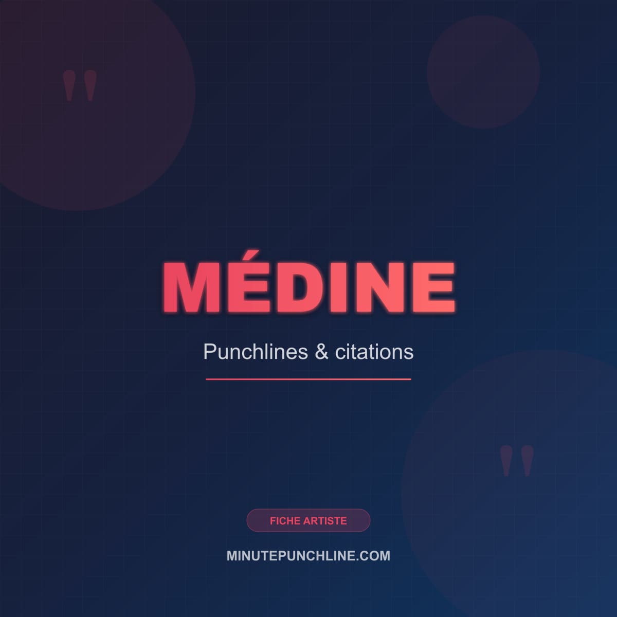 Portrait de Médine