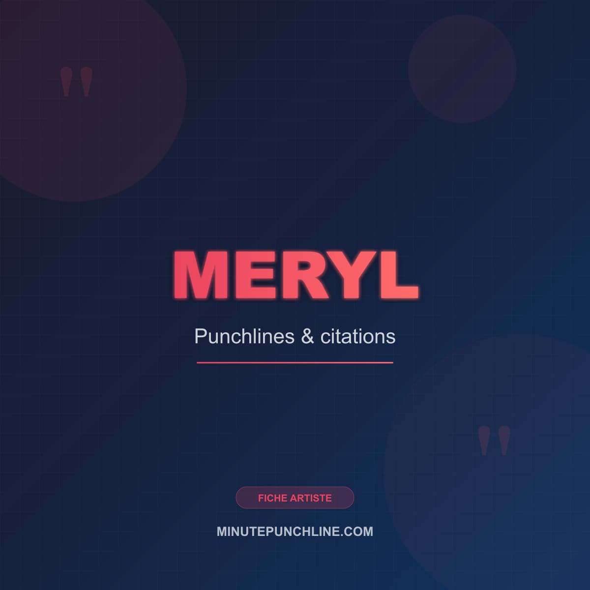 Portrait de Meryl