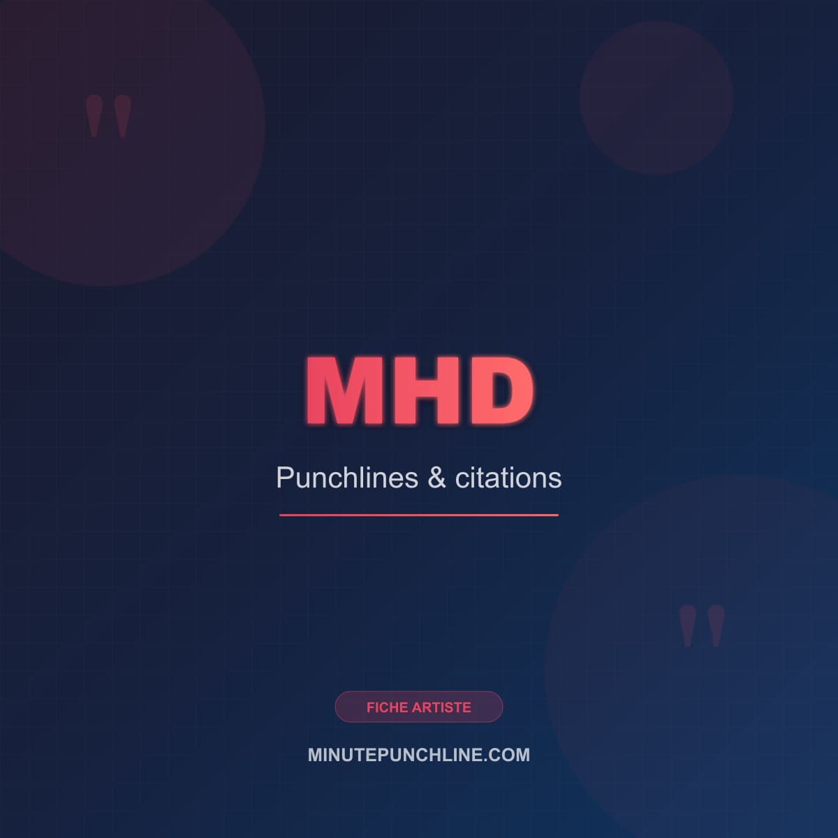 Portrait de MHD