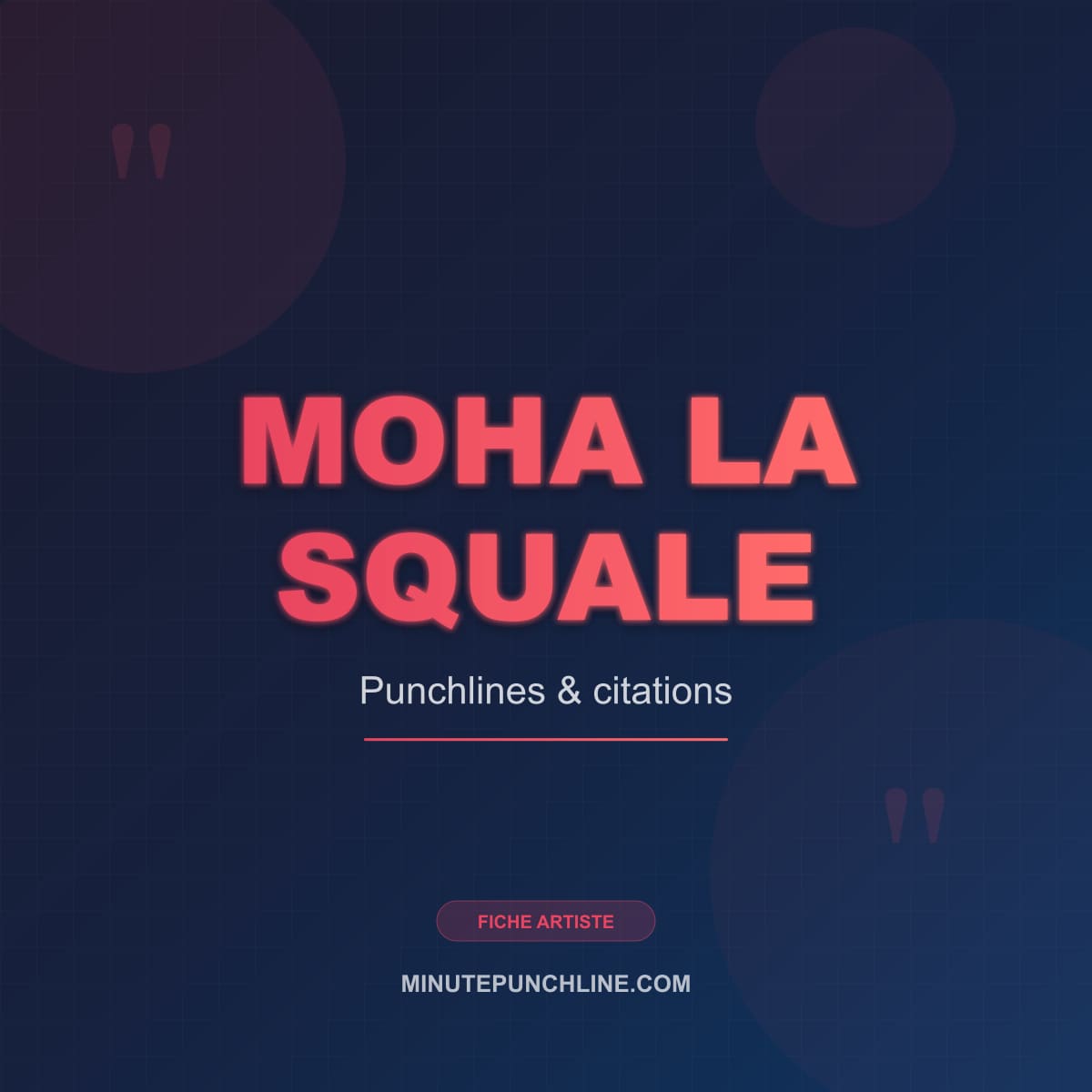 Portrait de Moha La Squale