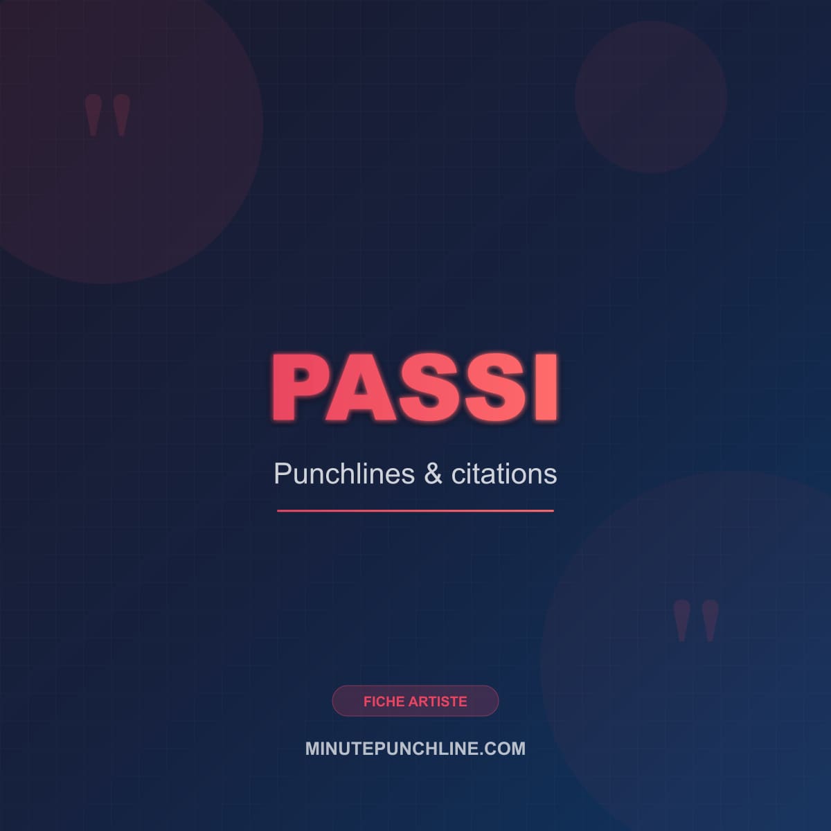 Portrait de Passi