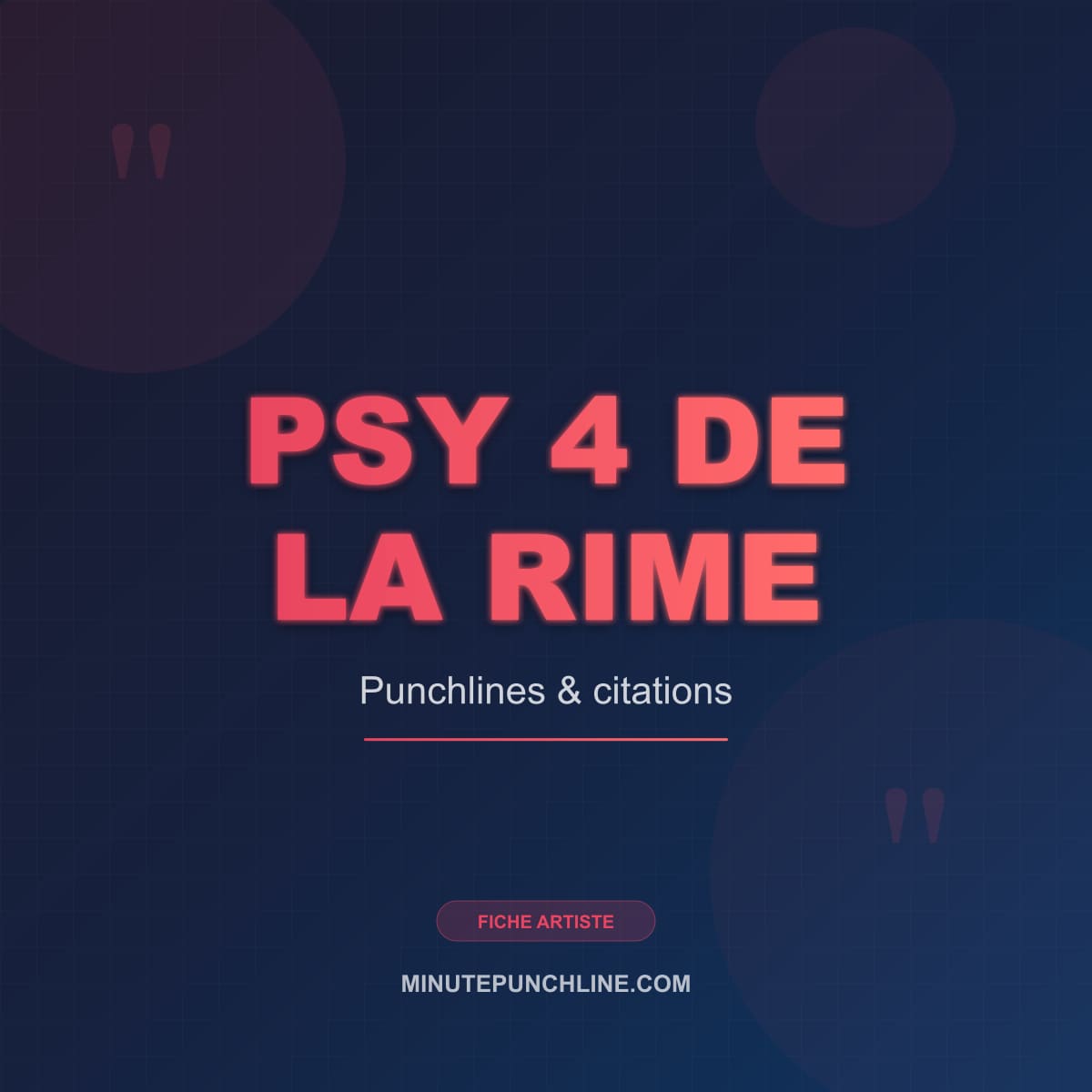 Portrait de Psy 4 de la Rime