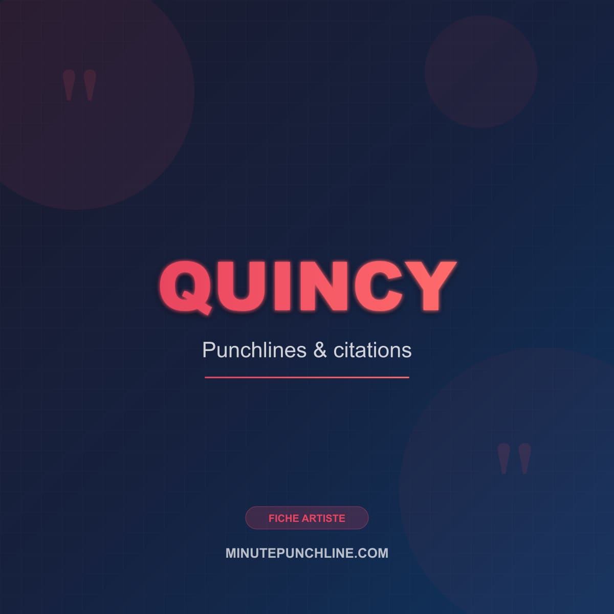 Portrait de Quincy