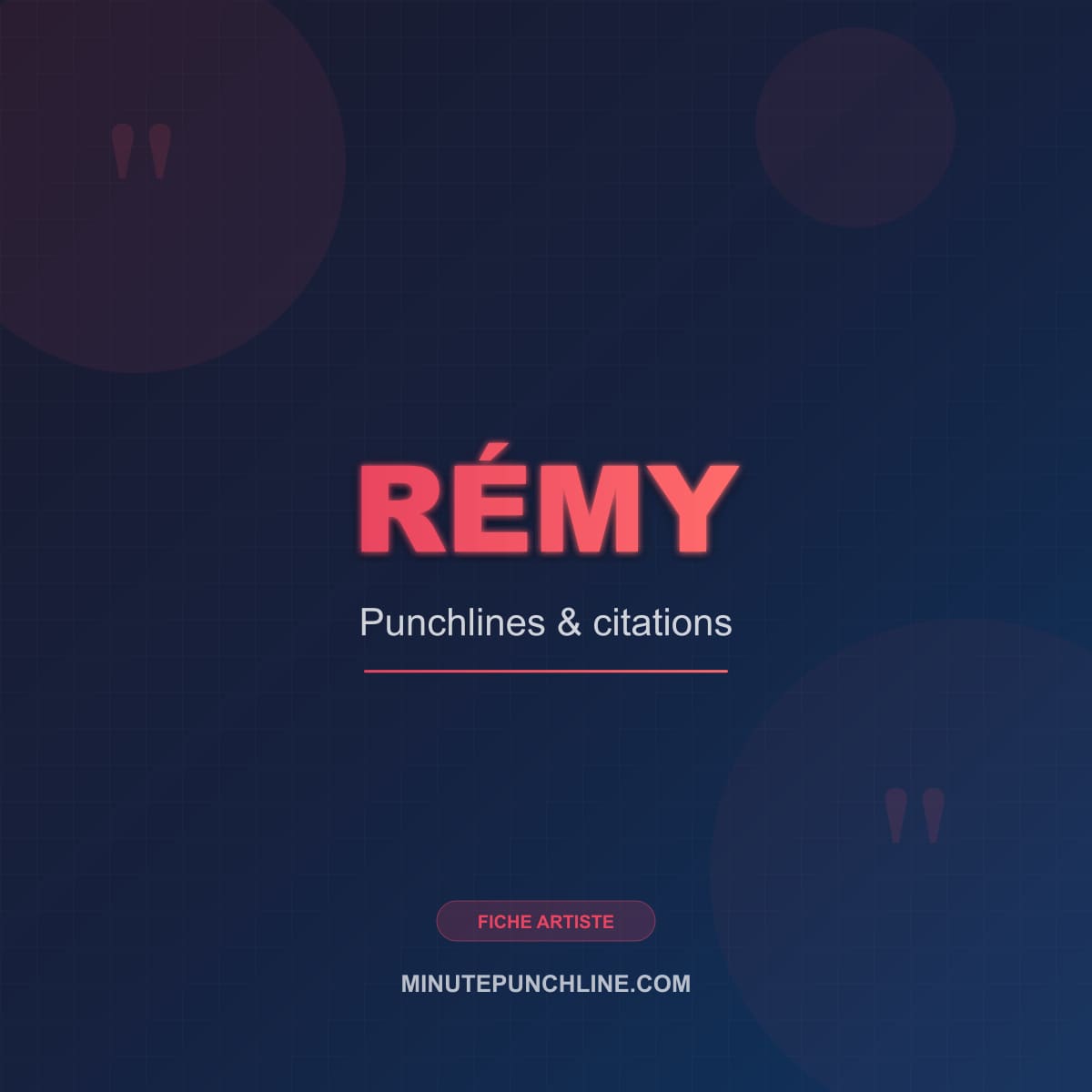 Portrait de Rémy