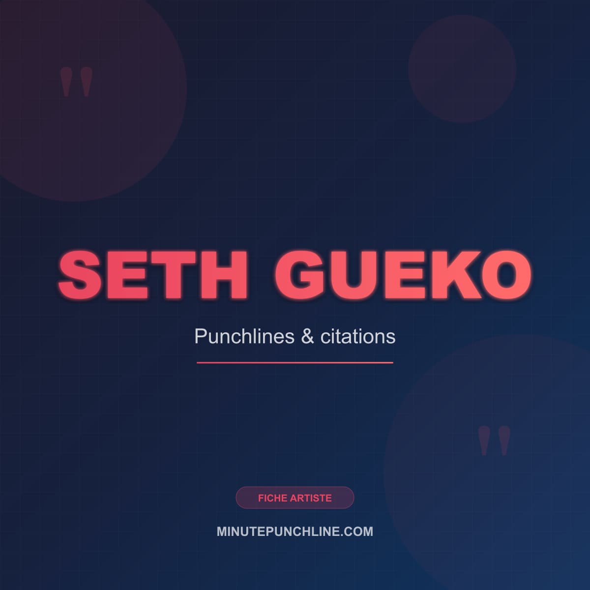 Portrait de Seth Gueko