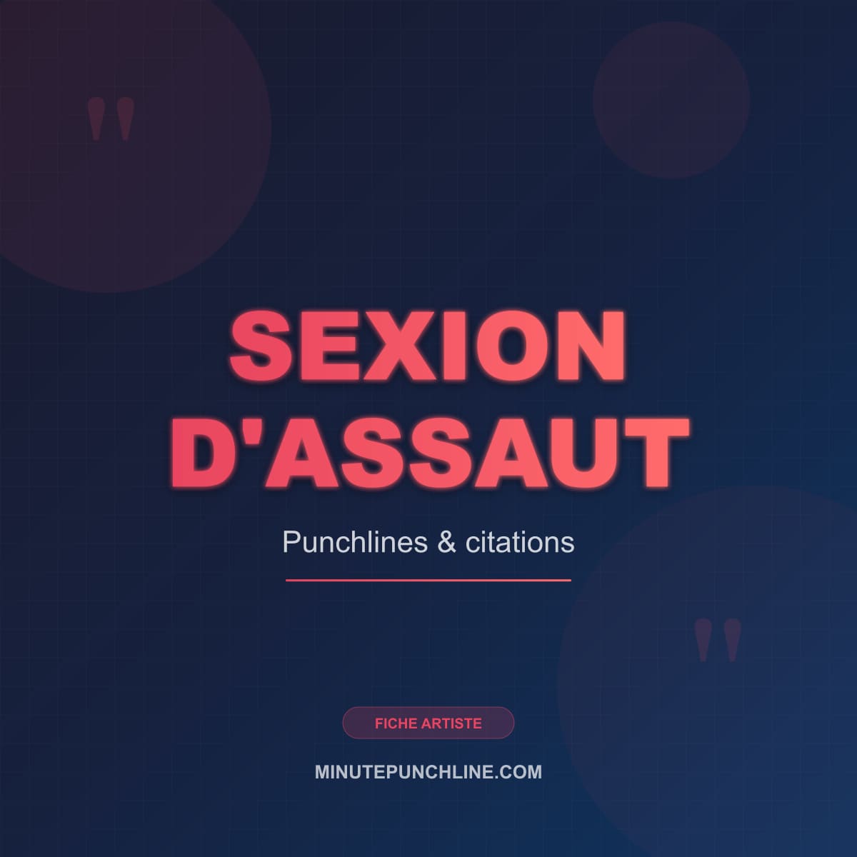 Portrait de Sexion d'Assaut