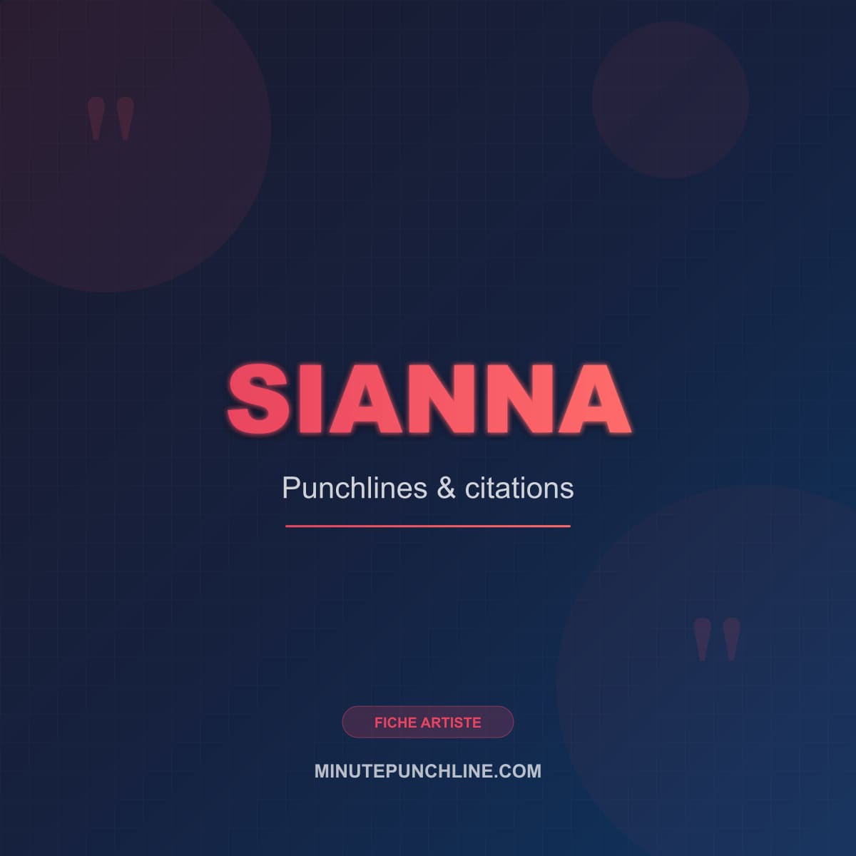 Portrait de Sianna