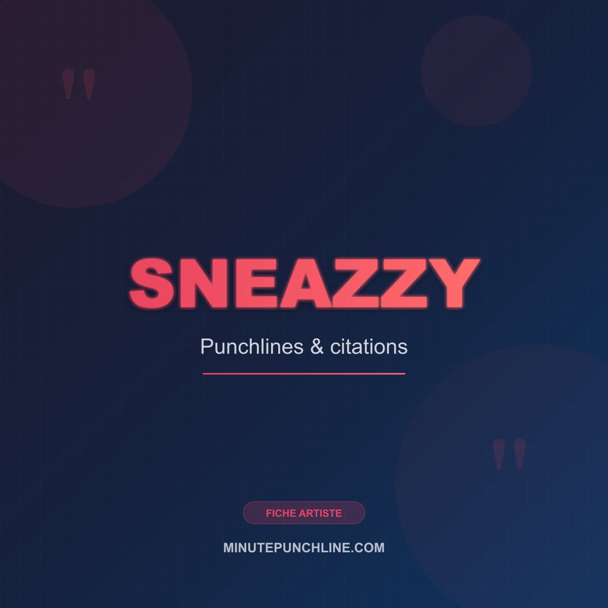 Portrait de Sneazzy