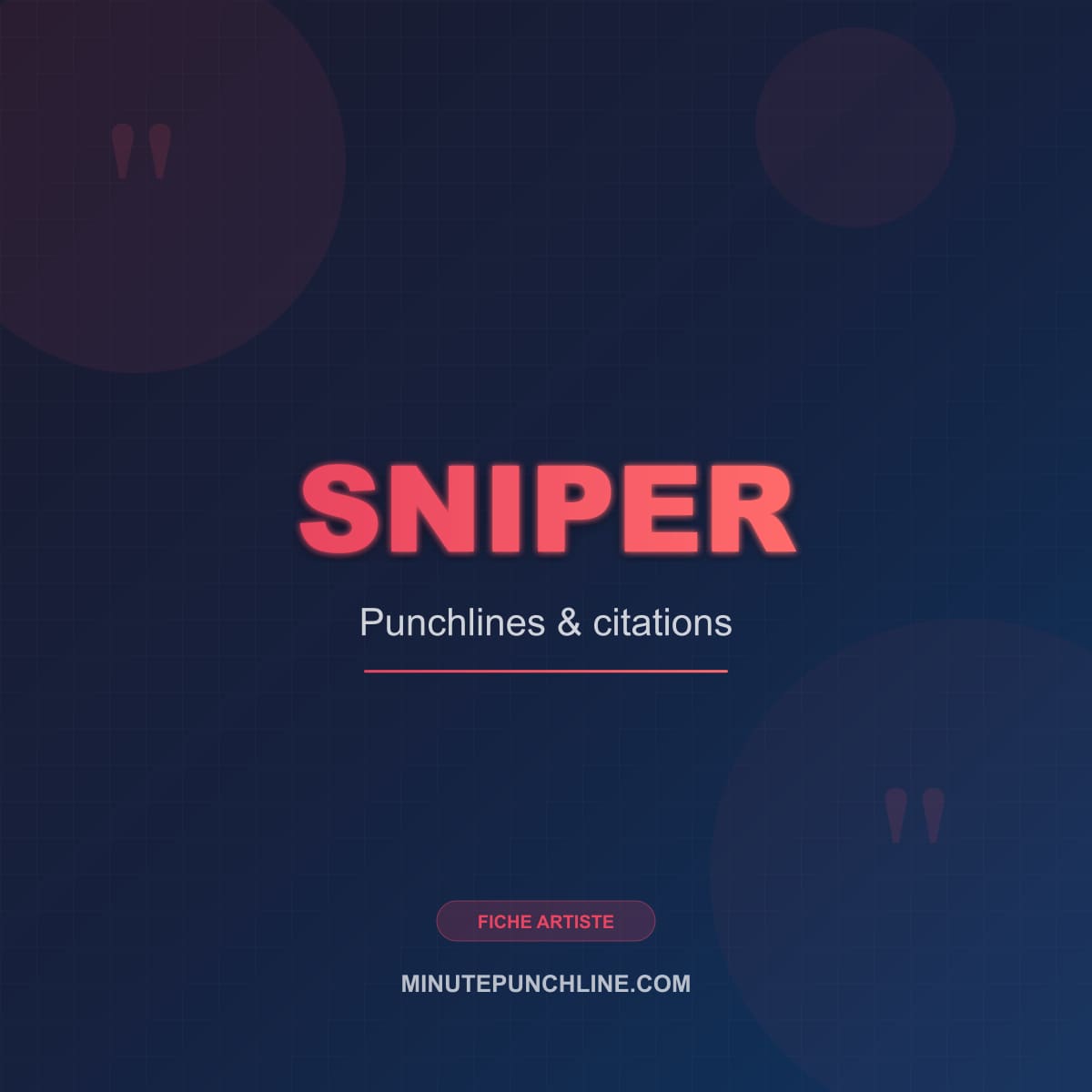 Portrait de Sniper