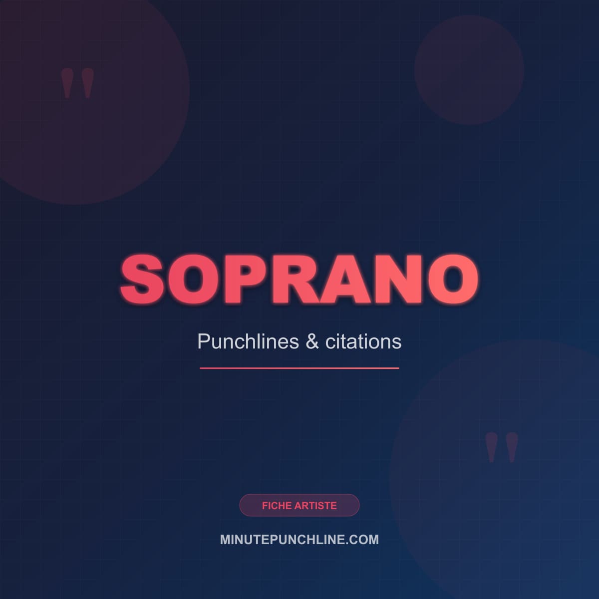 Portrait de Soprano