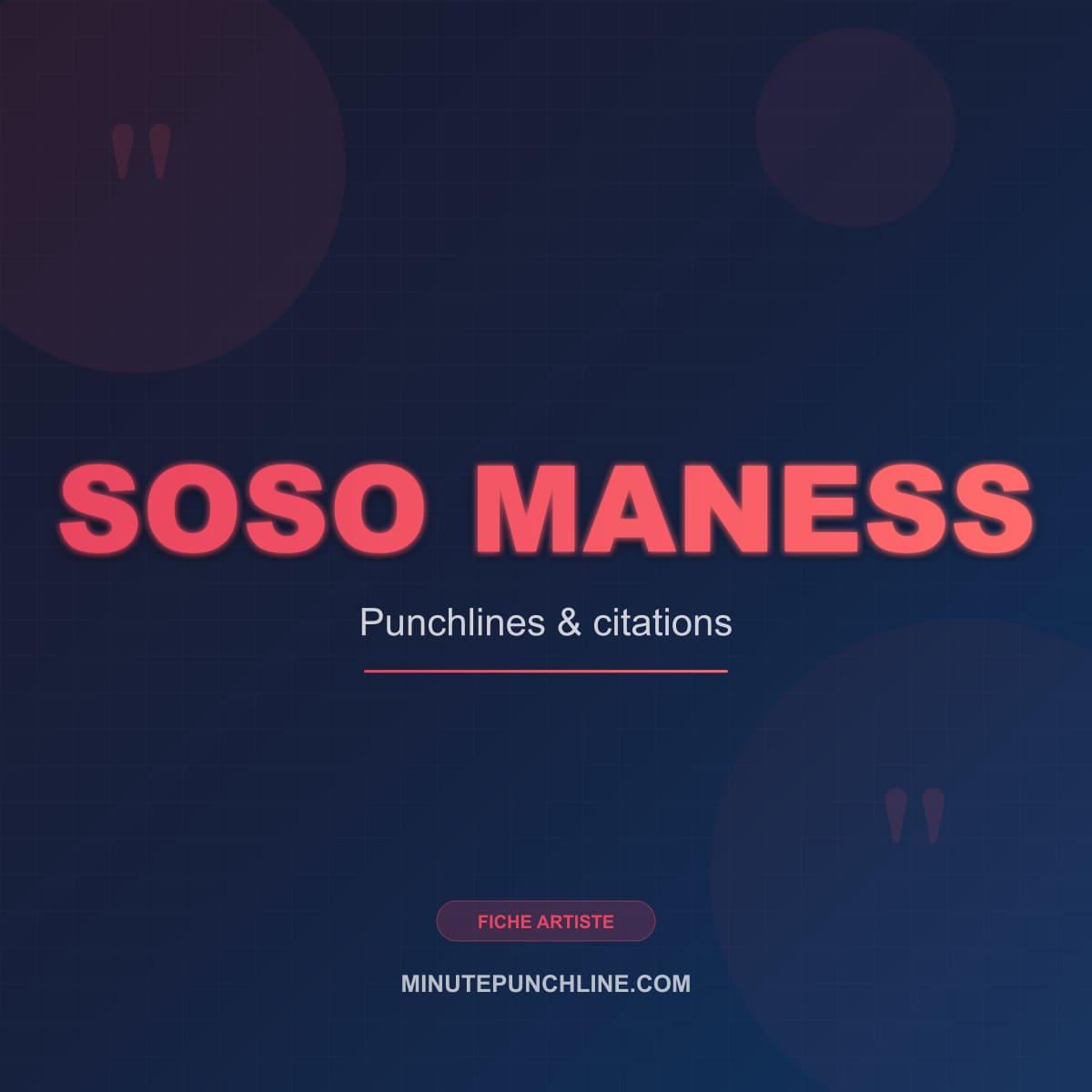 Portrait de Soso Maness